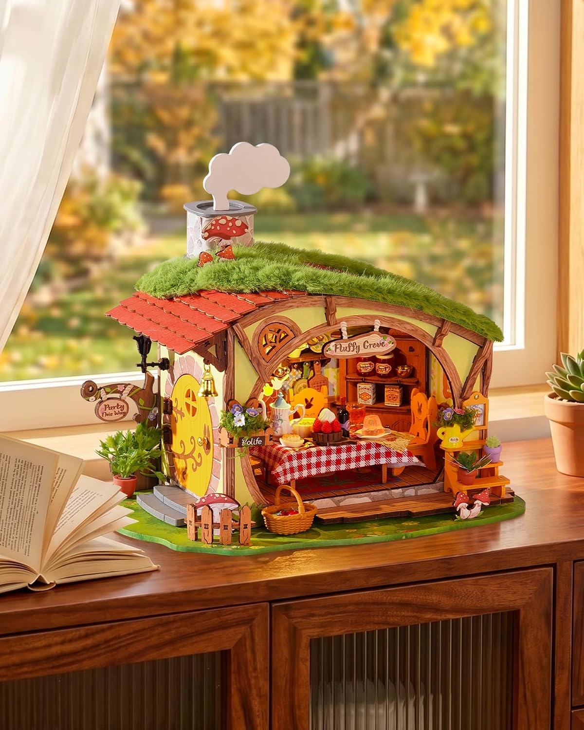 Rolife Kits de casa de hadas en miniatura del bosque de bricolaje, diseño