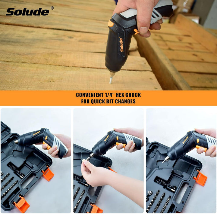SOLUDE - Kit de herramientas para el hogar de 130 piezas con destor...