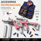 SOFITEN Pistola de juguete con rifle de francotirador automático con kit de chaleco táctico, juguete de alcance, juguetes de dardos de espuma con 120 dardos IR y linterna, juego de actividades al aire libre, regalo de cumpleaños y Navidad para niños a par
