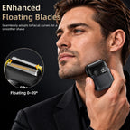 Maquinilla de afeitar eléctrica para hombres, afeitadora de aluminio y