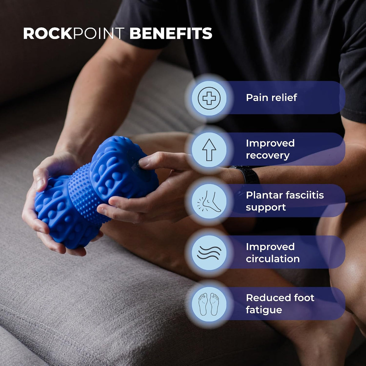 Spacer Mobility Rockpoint - Herramienta de masaje vibratorio de tej...