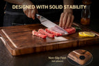 Tablas de cortar de nogal para cocina, tabla de cortar de madera