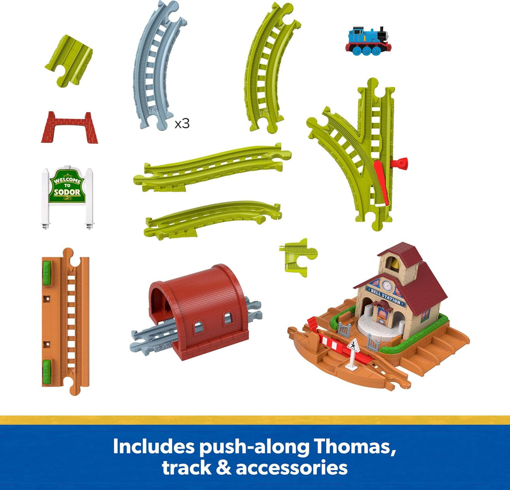 Thomas & Friends Bell Station Playset y tren de juguete de Thomas