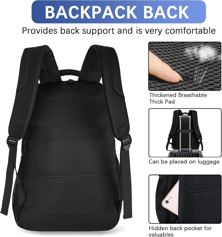 LARIPOP Mochila extra grande, mochila para laptop de negocios de 17...