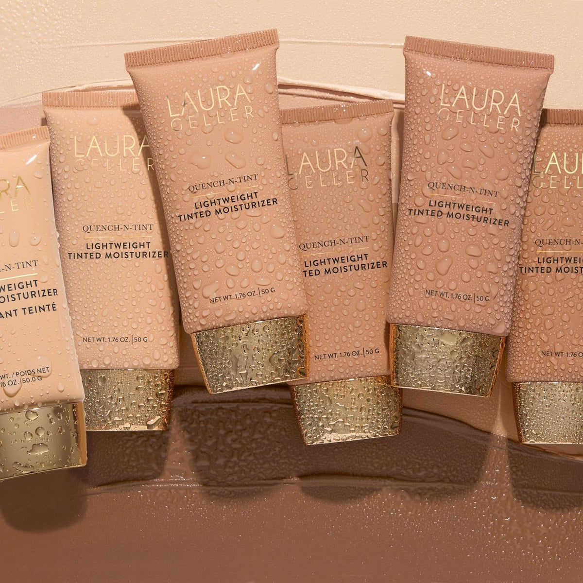 LAURA GELLER NEW YORK Quench-n-Tint - Hidratante tintado, cobertura...