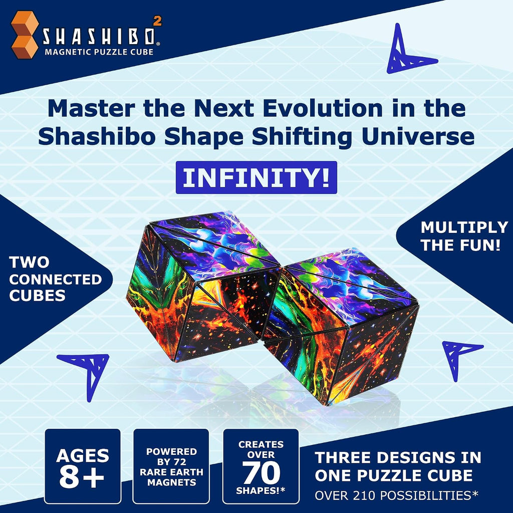Shashibo ICOSA XL Magnetic Puzzle Toy, Stress Relief Fidget Toy
