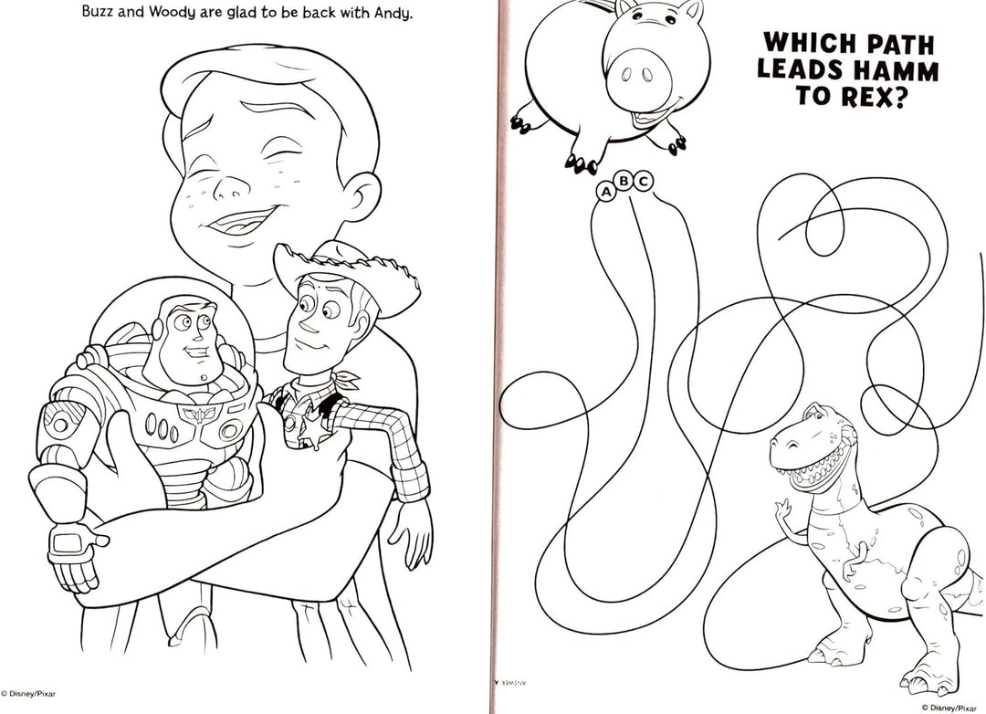 Pixar Disney Toy Story - Libro gigante para colorear y