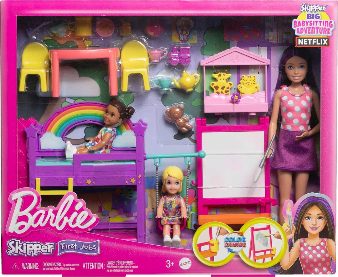 Barbie Skipper Babysitters, Inc. Juego de Guardería Ultimate con 3...