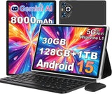 Tablet Android 15, 30GB RAM + 128GB ROM 1TB TF, Tablet 2026 con Tec...