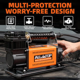 ALL-TOP kit con compresor de aire portátil de 12 V de alto rendimie...
