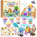 Drama Planet Kit de arcilla seca al aire para niños, 26 tutoriales de