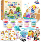 Drama Planet Kit de arcilla seca al aire para niños, 26 tutoriales de