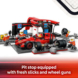 LEGO City F1 Pit Stop Pit Crew con coche Ferrari de