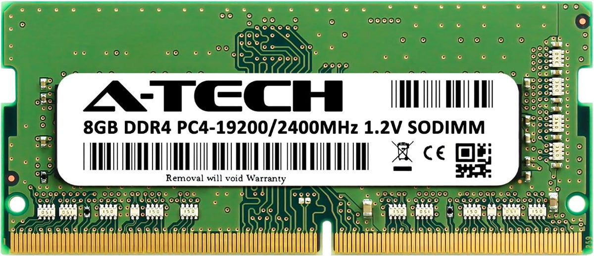 A-Tech 8 GB DDR4 2400 MHz SODIMM PC4-19200 (PC4-2400T) CL17 Módulo...