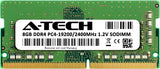 A-Tech 8 GB DDR4 2400 MHz SODIMM PC4-19200 (PC4-2400T) CL17 Módulo...