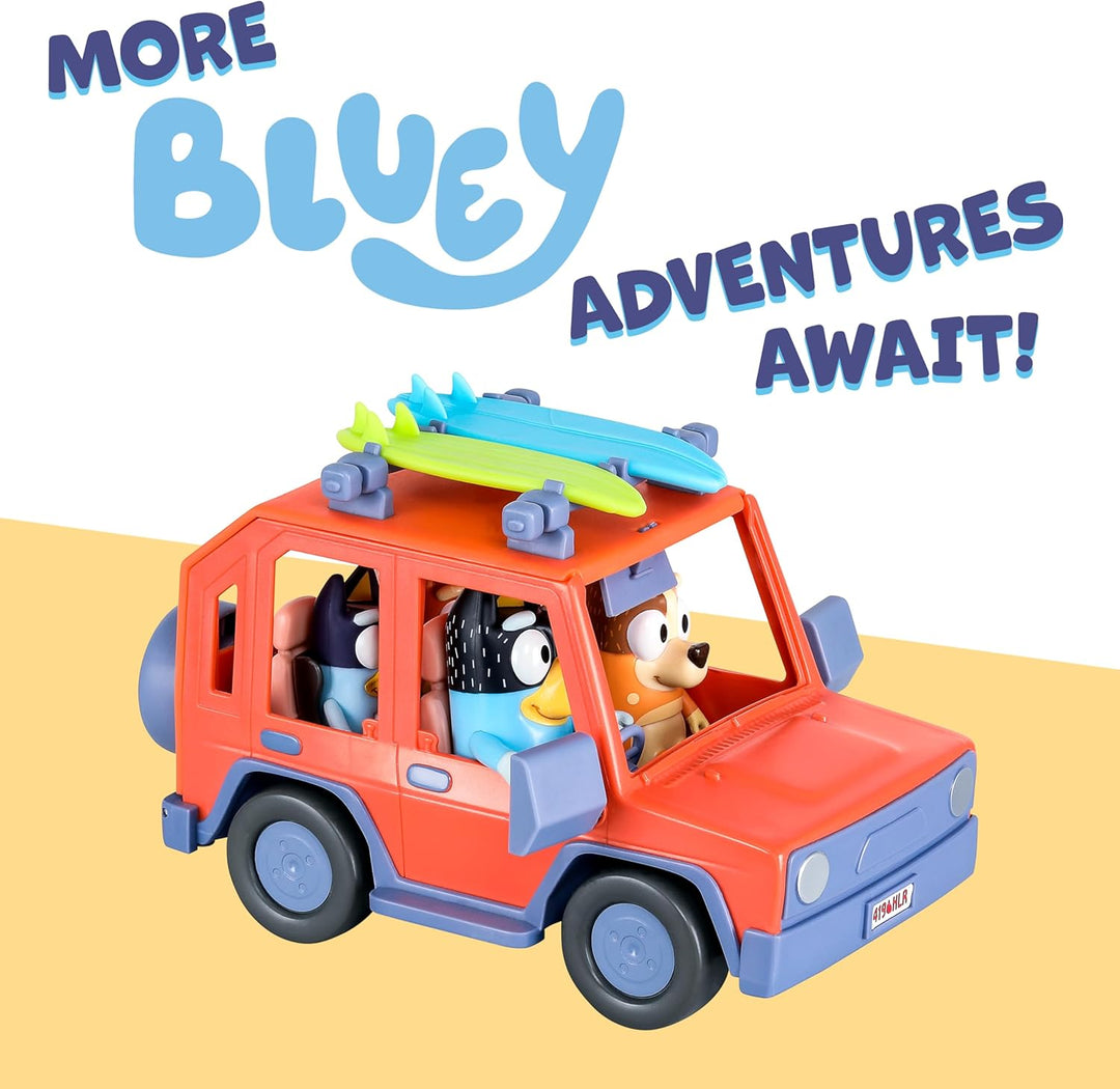 Bluey Heeler - Coche de juguete familiar 4WD para niños pequeños co...