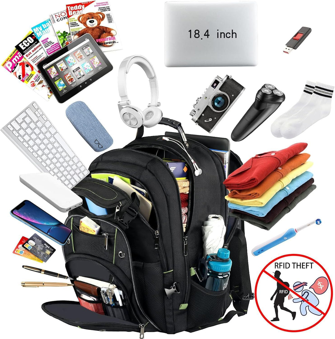 VECKUSON - Mochila para portátil de 18.4 pulgadas para hombres y mu...