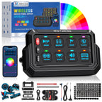 MICTUNING P1S-AC-APP Panel de interruptor inalámbrico de 8 bandas con control APP