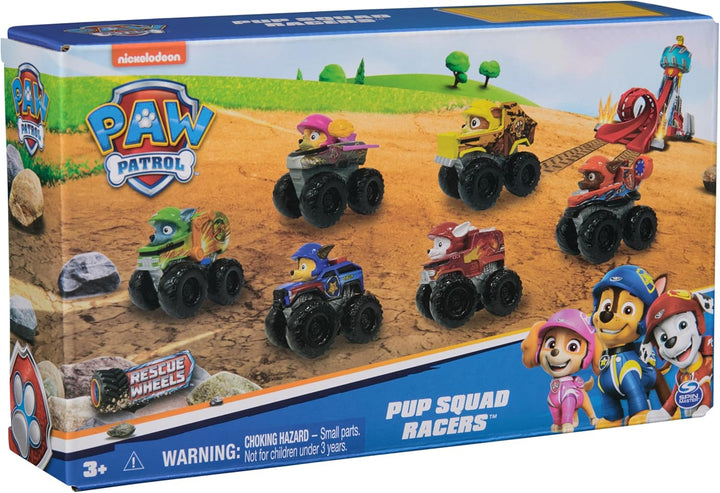 Paw Patrol: Rescue Wheels, Escuadra de Cachorros Corredores de 6 Pi...