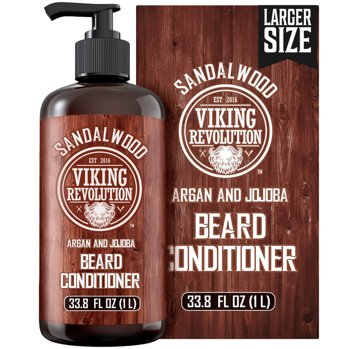 Viking Revolution Acondicionador para barba - Sándalo - 33.8 fl oz