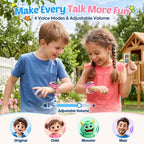 Walkie Talkies de video para niños, paquete de 2 con diseño desgastado en