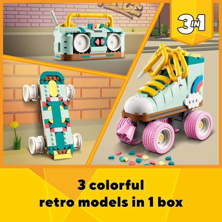 LEGO Creator 3 en 1 Kit de Construcción de Patín Retro Se