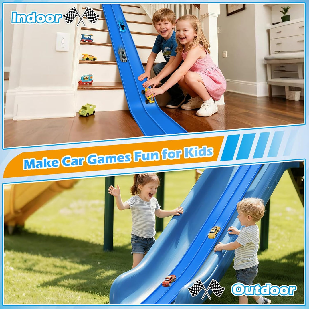 Juguetes flexibles de pista de carreras para niños, juego de inicia...