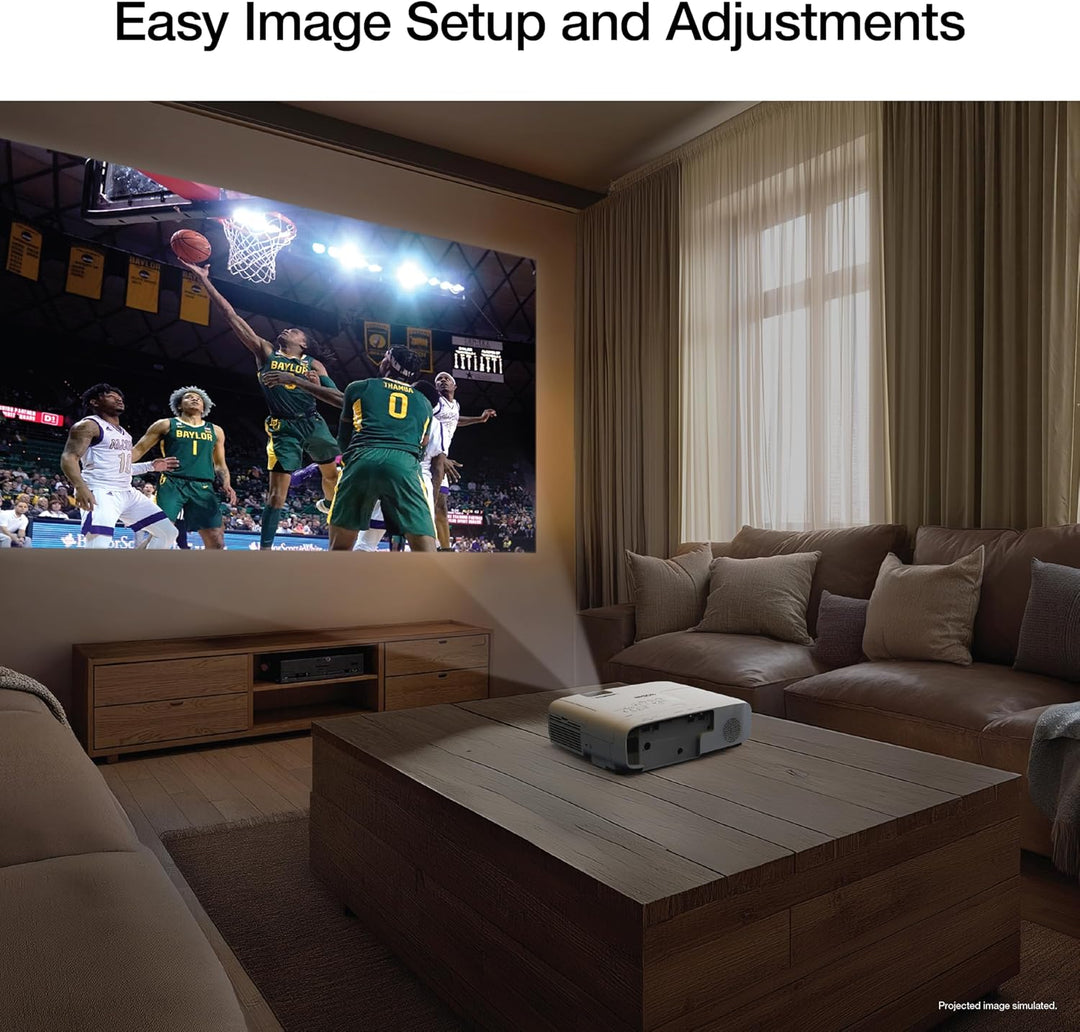 Epson Home Cinema 1100 Proyector inalámbrico de 3 chips 3LCD de 108...