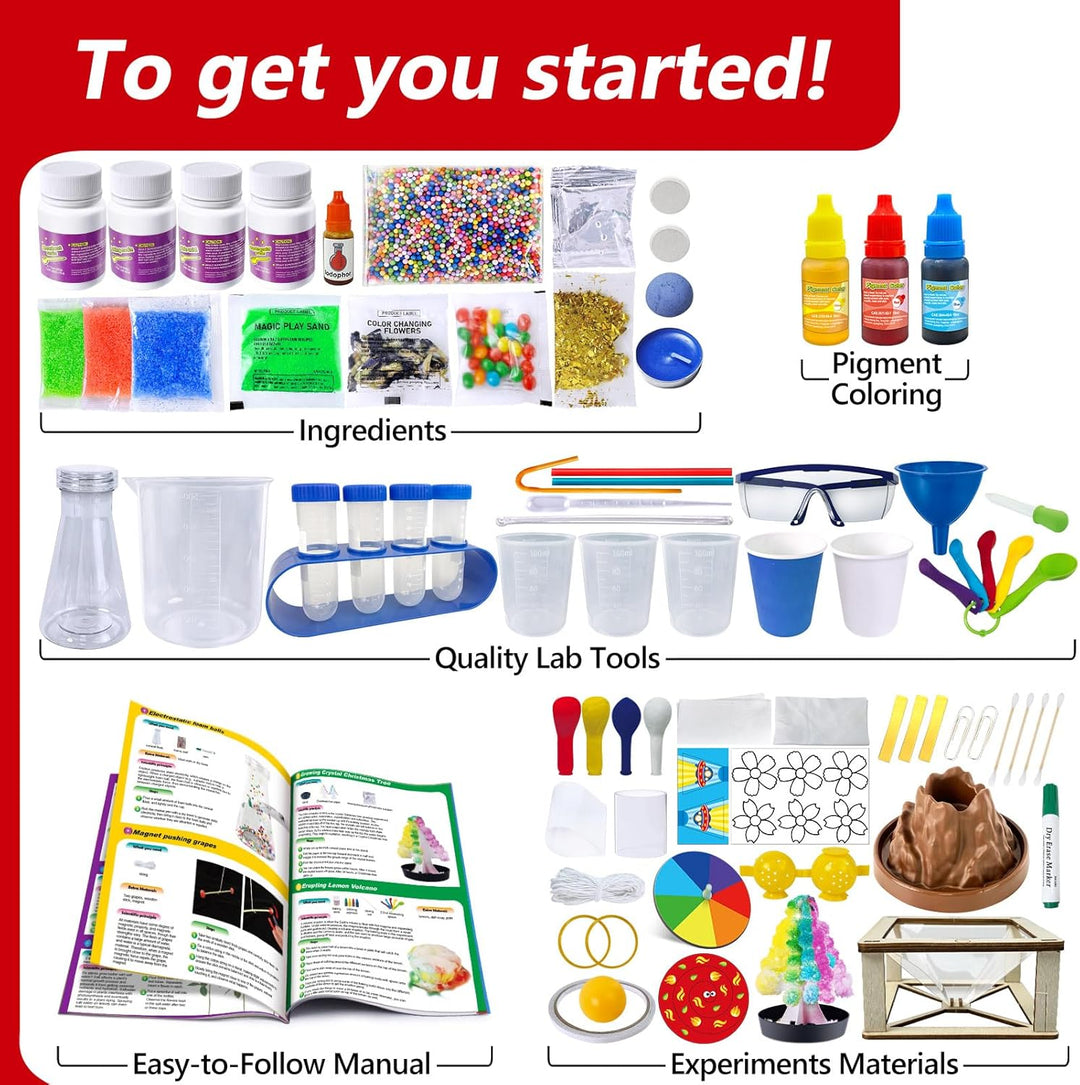UNGLINGA Kit de Experimentos Científicos de 272 Experimentos para N...
