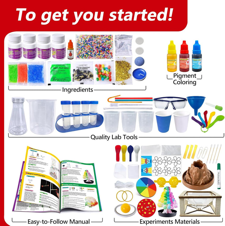 UNGLINGA Kit de Experimentos Científicos de 272 Experimentos para N...