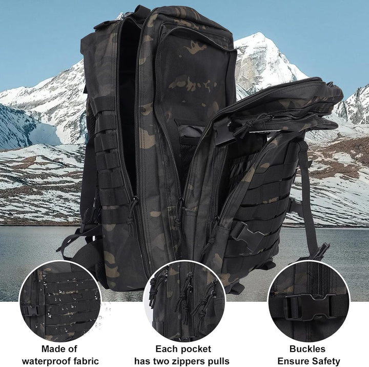 Oraynn Mochila táctica militar grande de 50 litros Molle Army Assau...