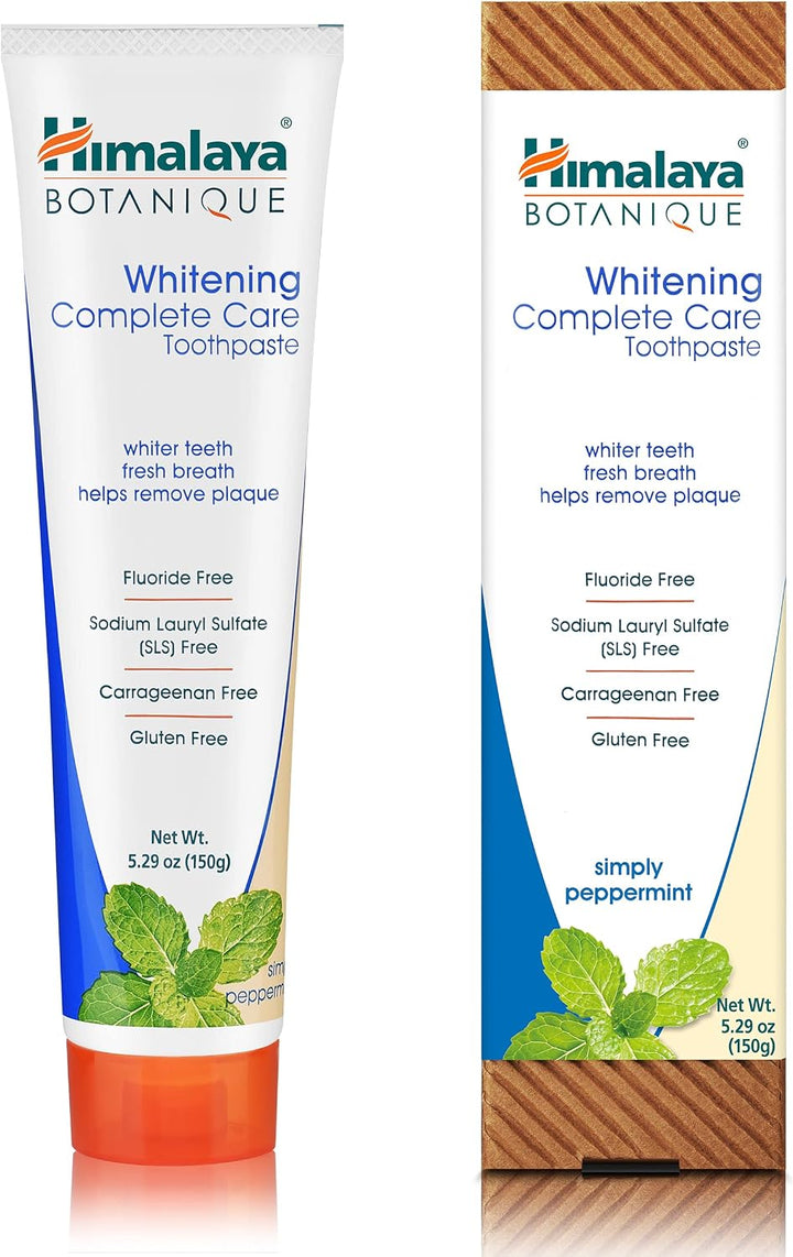Himalaya Botanique Crema dental blanqueadora de cuidado completo, s...