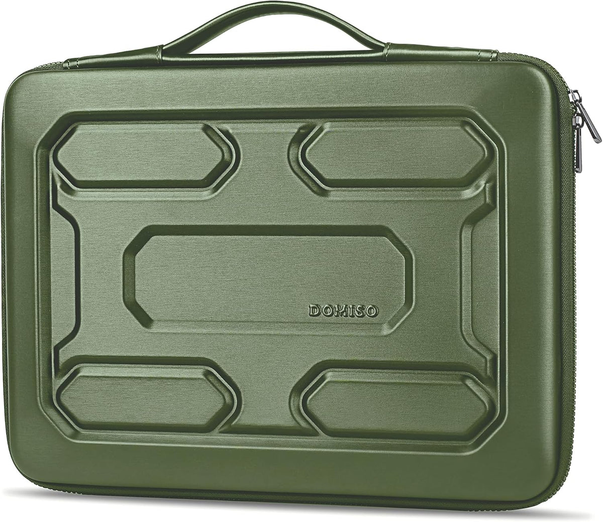 DOMISO Funda para portátil de 17 pulgadas con asa a prueba de golpes, impermeable, funda protectora de EVA para 17.3" ZBook Fury 17.3 G8/MSI GS73VR Stealth Pro/HP Envy 17/LG Gram 17"/ROG Strix GL702VS