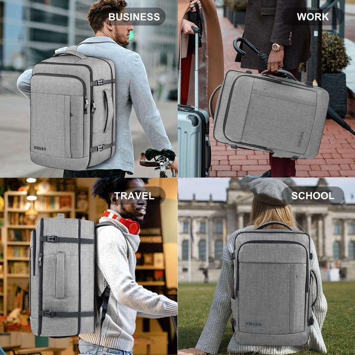 Gieury - Mochila de viaje extragrande de 50L, mochila expandible pa...