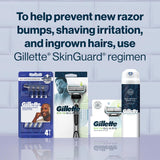 Gillette SkinGuard - Cuchillas de afeitar para hombre, 4 recambios...
