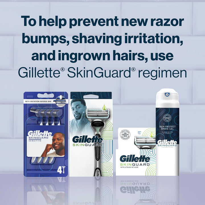 Gillette SkinGuard - Cuchillas de afeitar para hombre, 4 recambios...