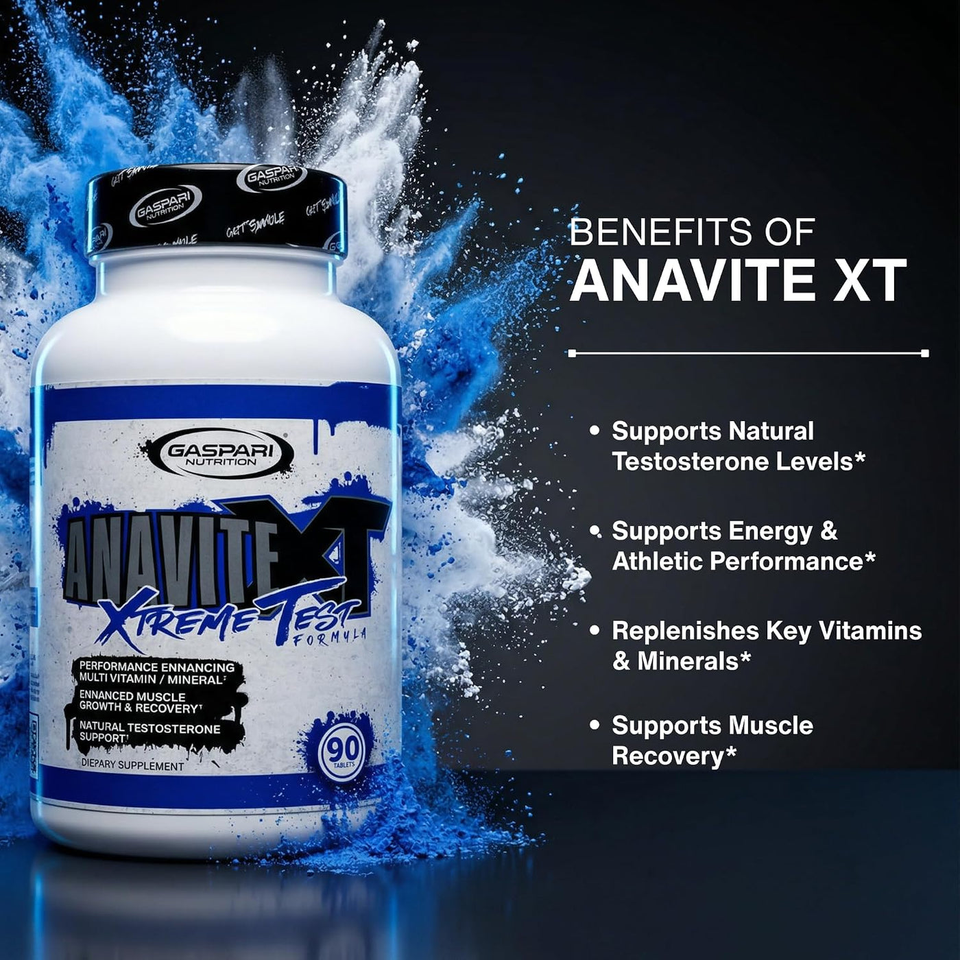 Gaspari Nutrition Anavite XT: Complejo multivitamínico y mineral pa...