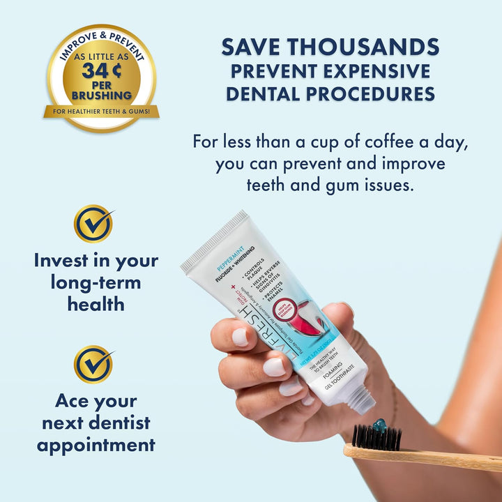 LIVFRESH Gum Protect - Gel de pasta de dientes, tratamiento de ging...