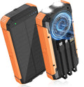ERRBBIC Cargador solar de 20000 mAh, cargador inalámbrico portátil,...