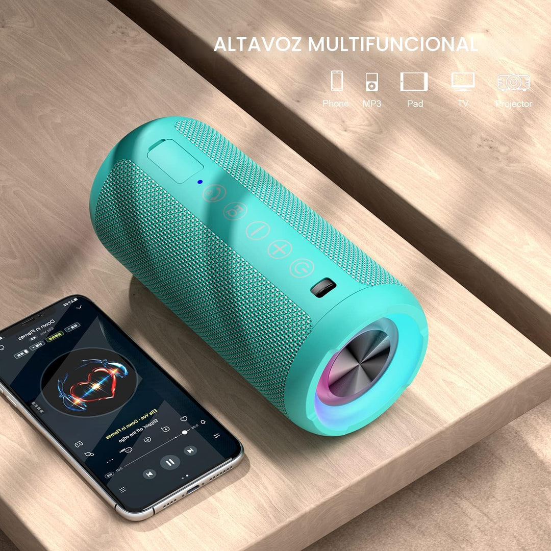 Ortizan - Parlante Bluetooth 5.3, inalámbrico, impermeable IPX7, so...