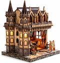 Kit de casa en miniatura de bricolaje, kit de rincón de libro Magic