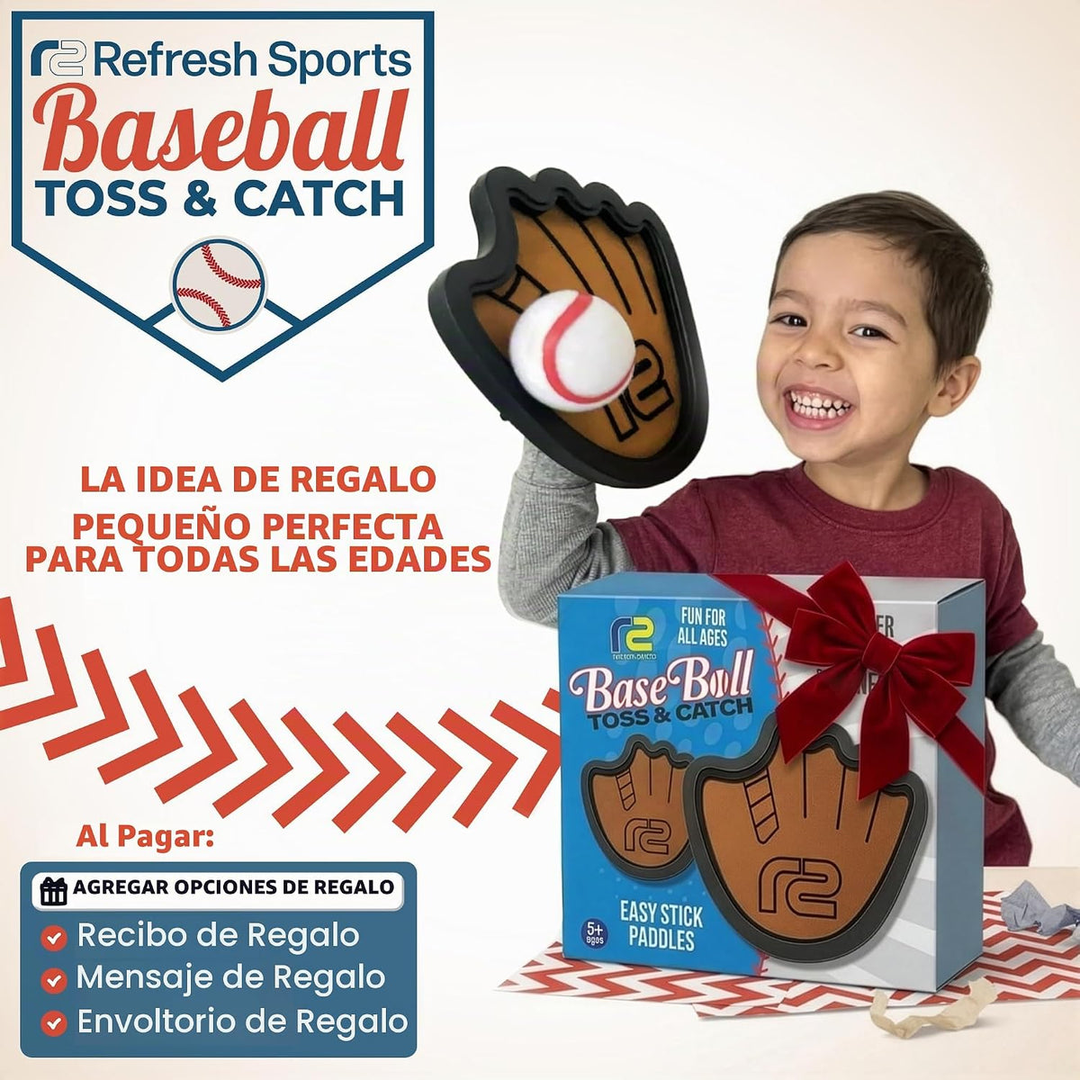 Juego de pelota para lanzar y atrapar, pelotas adhesivas fáciles de usar y guante de entrenamiento de béisbol para principiantes, paleta de juguete de alta calidad que se adapta a todos los tamaños de