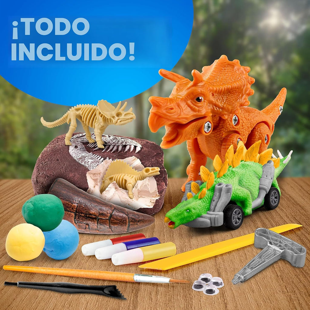 National Geographic Ultimate Dinosaur Toy Activity Kit con 5 Projects