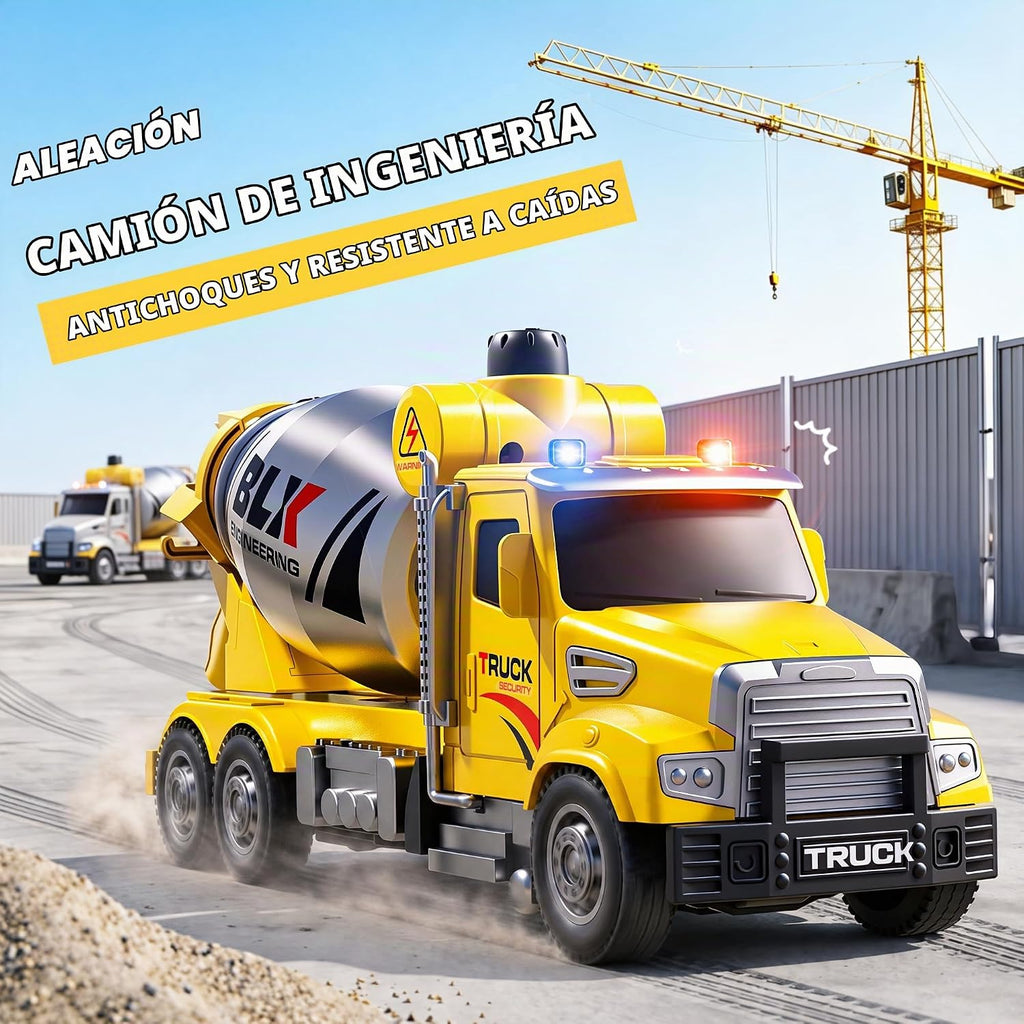Paquete de 4 camiones de construcción de gran tamaño para niños de