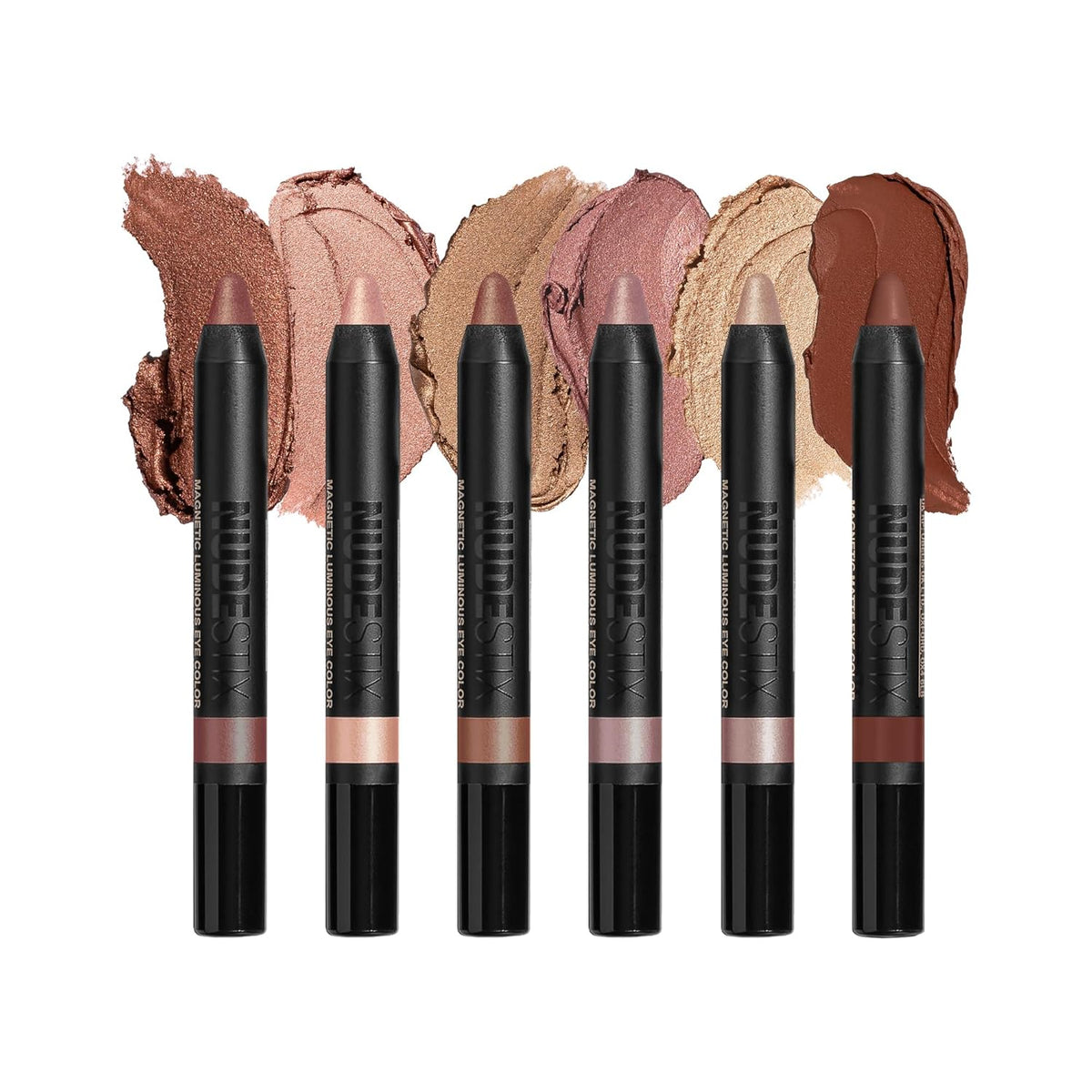 Nudestix Nude Beach - Paleta de ojos de 6 piezas, juego de lápices...