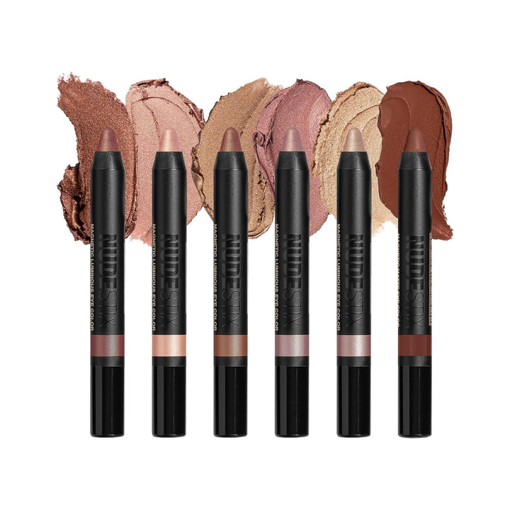 Nudestix Nude Beach - Paleta de ojos de 6 piezas, juego de lápices...