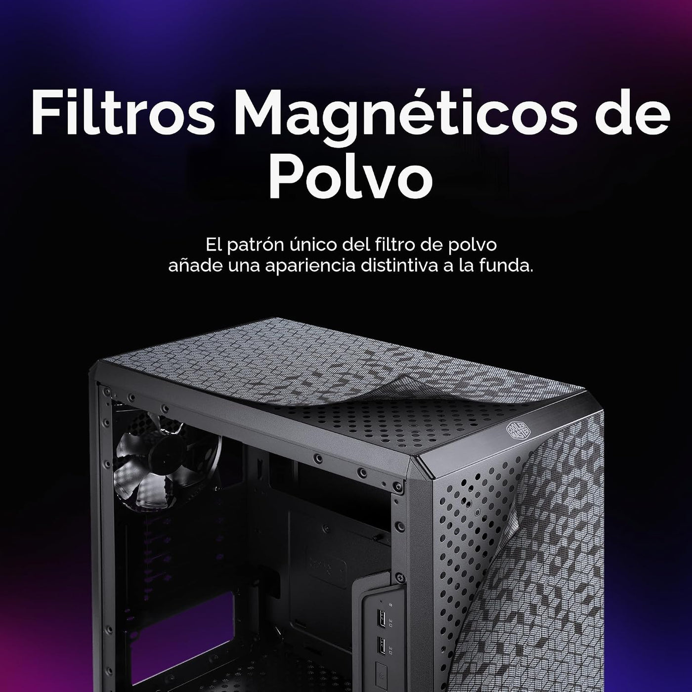 Cooler Master MasterBox Q300L Torre Micro-ATX con filtro de polvo d...