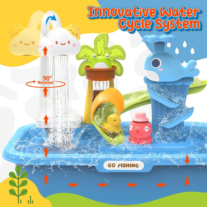 Fregadero de juego de 21 pulgadas de alto con agua corriente, frega...