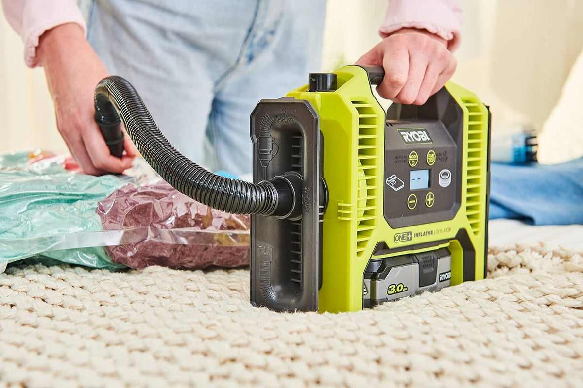 RYOBI 18V ONE+Batería Multicompresor R18MI-0 Digital Max Presión 10...