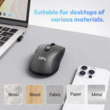 XBG B15 Ratón inalámbrico Tri-Mode, Bluetooth 5.0\/4.0 y 2.4G, 5 ni...